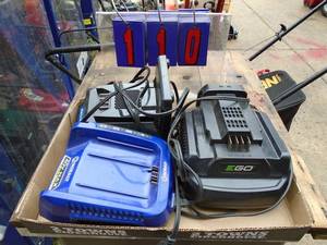 Flat of 3 chargers for egokobalt 40v & Toro flex force. As shown.