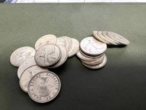 20 Canadian Silver Quarters