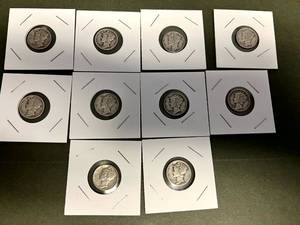 10 Mercury Dimes