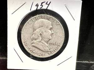 1954 D Franklin Half Dollar