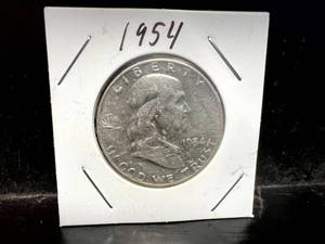 1954 D Franklin Half Dollar