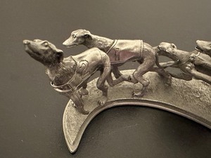 lot 27 image: Limited Edition Mark Models Racing Greyhounds Pewter Figurine