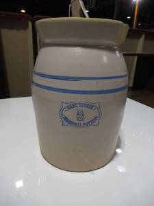 Marshall Pottery Butter Crock - #2 - Hand Turned