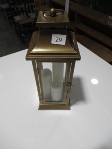 Decorative Lantern with Luminara Real Flame-Effect Candles