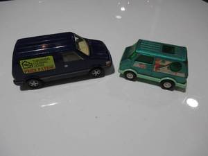 Set of 2 Vintage Toy Vans