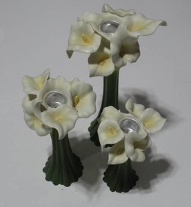 Calla Lily Candlestick Holders