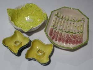 Assortment of Decorative Ceramic Glassware