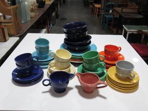 LARGE Assortment of Stoneware Dishes (Fiesta & Corsica)