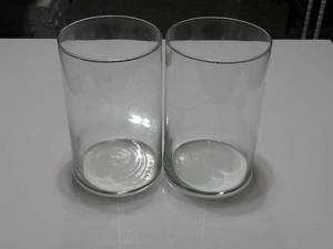 Pair of Large Glass JarsVases