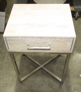 Small Wooden Top Nightstand