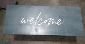 Beautiful Welcome Bench w Storage