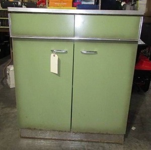 Vintage Green Cabinet