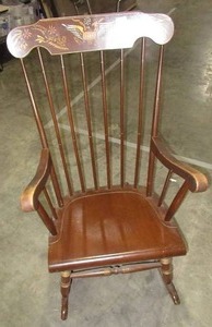 Beautiful Wooden Rocking Chair