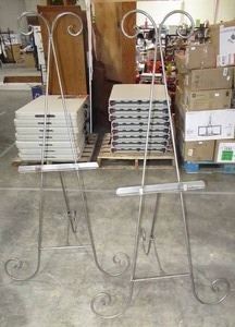 Pair of Matching Metal Easels
