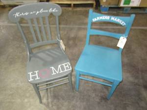 Pair of Decorative Wooden Chairs