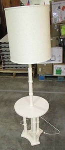 Vintage White Lamp & Table