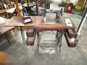 Antique Domestic Treadle Sewing Machine