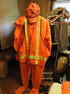 lot 203 image: BLAZE ORAGE HUNTING CLOTHES