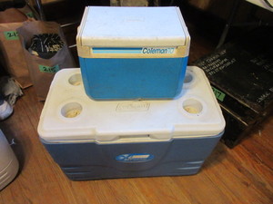 lot 218 image: COLEMAN COOLERS