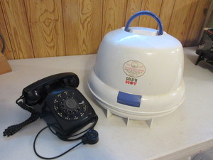 lot 159 image: PHONE AND BONNET HAIRDRYER