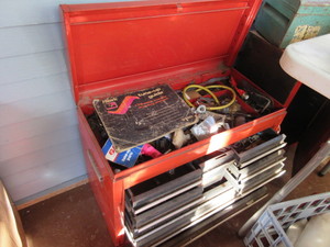 lot 239 image: CRAFTSMAN TOOL BOX WITH CONTENTS