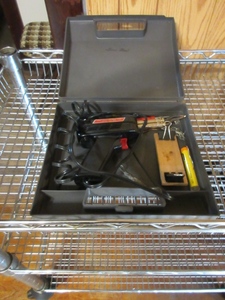 lot 246 image: WELLER SOLDERING GUN WITH ACCESSORIES AND CASE