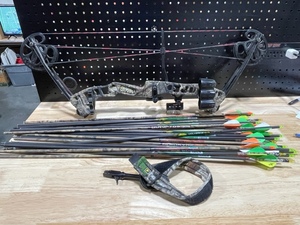 Barnett Compound Bow, Release, and Arrows