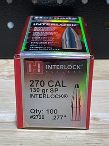 Hornady 270 Cal Interlock Bullets