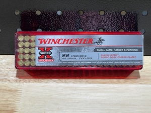 Winchester .22 Long Rifle Round Nose 100 Rounds