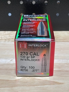 Hornady 270 Cal Interlock Bullets