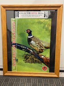 American Rifleman Framed Replica Metal Sign