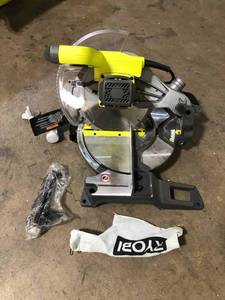 RYOBI 14 Amp Corded 10 in. Compound Miter Saw with LED Cutline Indicator Customer Returns See Pictures