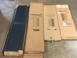 Lot of Closet Doors and Window Shutters Various Sizes Customer Returns See Pictures