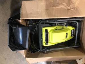 RYOBI 20 in. 13 Amp Electric Walk Behind Lawn Mower Customer Returns See Pictures