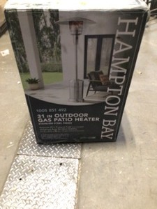 Hampton Bay 48000 BTU Stainless Steel Patio Heater open box see Pics