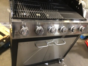 Dyna-Glo 6-Burner Natural Gas Grill in Matte Black with TriVantage Multi-Functional Cooking System