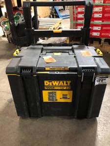 lot 16 image: DEWALT TOUGHSYSTEM 2.0 24 in. W Modular Tool Box Customer Returns See Pictures