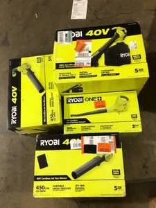 lot 42 image: Lot of Assorted Ryobi Lawn Care Items  Various Models and Conditoins   Customer Returns See Pictures