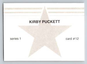 lot 13 image: Kirby Pickett Rare Card - 1988 Unliscensed Big League Allstars #12 - Minnesota Twins Baseball Card