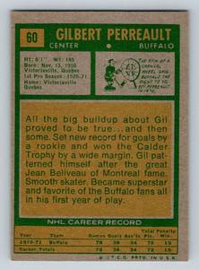 lot 237 image: Gilbert Perreault 1970-71 Topps #60 Vintage Hockey Card
