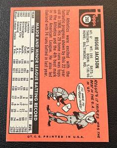 lot 1 image: Reggie Jackson RC - 1969 Topps #260 Rookie Vintage HOF Baseball Card