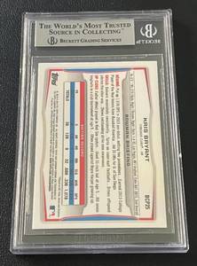 lot 17 image: Kris Bryant RC Beckett Graded 9 Mint - 2014 Bowman Chrome Prospects #BCP25