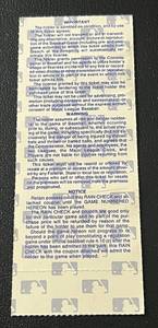 lot 27 image: Minnesota Twins 1987 World Series Baseball Game 1 Ticket