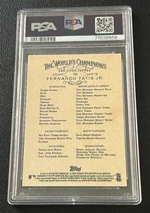 lot 32 image: Fernando Tatis Jr. RC PSA Graded 8 NM-MT - 2019 Topps Allen & Ginter X Baseball Card