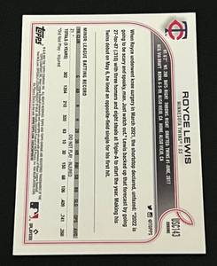 lot 57 image: Royce Lewis RC Purple Refractor 2022 Topps Chrome #USC143 Rookie Minnesota Twins Baseball Card