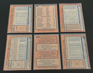 lot 83 image: 1978 Topps Baseball - 6 Card Star Lot w Mike Schmidt and More