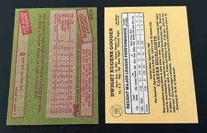 lot 121 image: Dwight Gooden 2 Card RC Lot - 1985 Topps #629 and Donruss #190 Vintage Rookie Baseball Cards