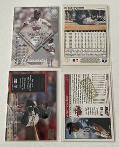 lot 133 image: Kirby Puckett 4 Card Insert Lot, Minnesota Twins Baseball Cards