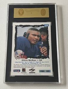 lot 162 image: Steve McNair RC Graded 96 Mint SGC - 1995 Score #248 Rookie Football Card