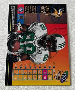 lot 165 image: Randy Moss RC 1998 Fleer Metal Universe #190 Minnesota Vikings Football Card